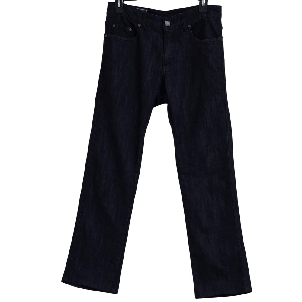 Z Zegna Jeans Mens 32R Dark Indigo Slim Fit Regular Rise Straight Leg Italy Read